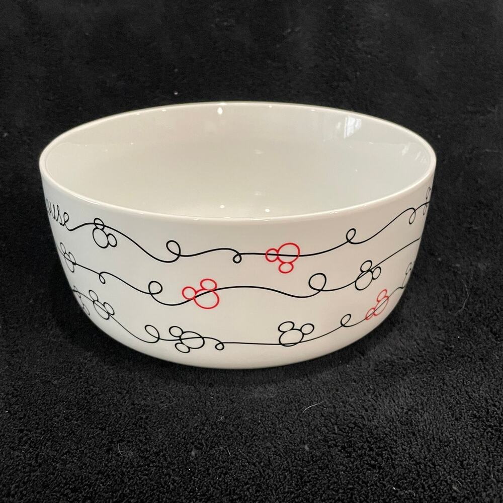 Disney Mickey Mouse Large Black/Red/White Bowl - Picture 2 of 4